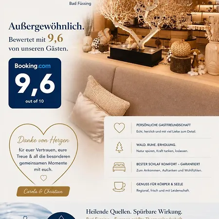 Fichtenwald-ihr Boutique I Glueck's - Ihr Kraftort - Wasserwelten (adults Only) Bad Füssing